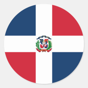 Adesivo Bandeira da República Dominicana