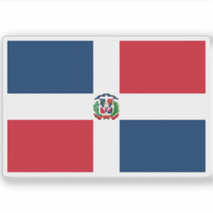 Adesivo Bandeira da República Dominicana