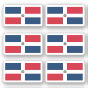 Adesivo Bandeira da República Dominicana