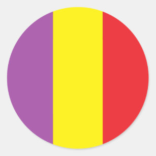 Adesivo Bandeira da república espanhola - bandera Tricolor
