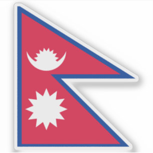 Adesivo Bandeira da República Federal Democrática do Nepal
