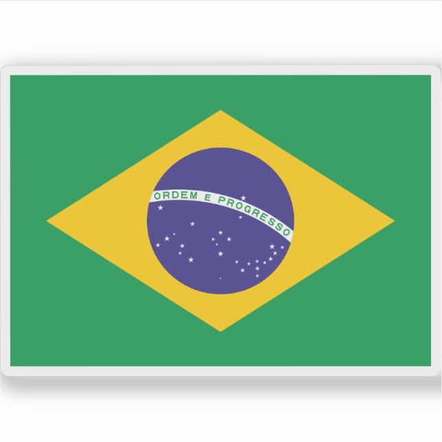 Adesivo Bandeira da República Federativa do Brasil (Frente)