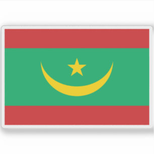 Adesivo Bandeira da República Islâmica da Mauritânia