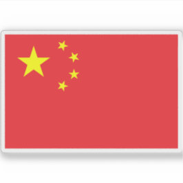 Adesivo Bandeira da República Pessoas da China