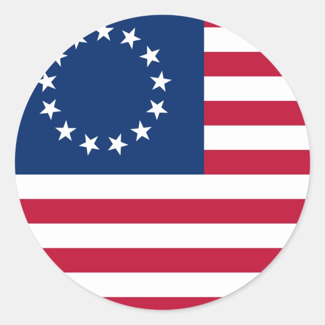 Adesivo bandeira da ross americana betsy (Frente)