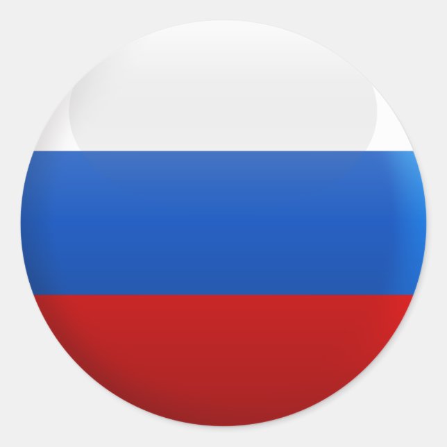 Adesivo Bandeira da Rússia (Frente)