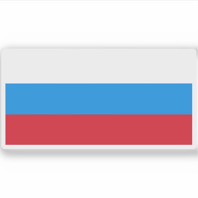 Adesivo Bandeira da Rússia (1991-1993) (Frente)