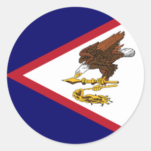 Adesivo Bandeira da Samoa Americana