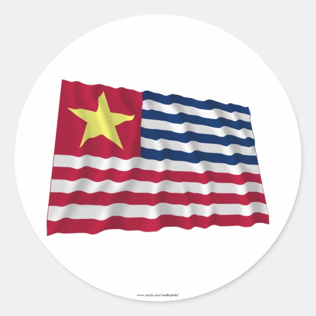 Adesivo Bandeira da Secessão Louisiana em 1861 (Frente)