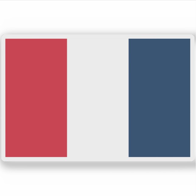 Adesivo Bandeira da Segunda República Francesa (1848) (Frente)