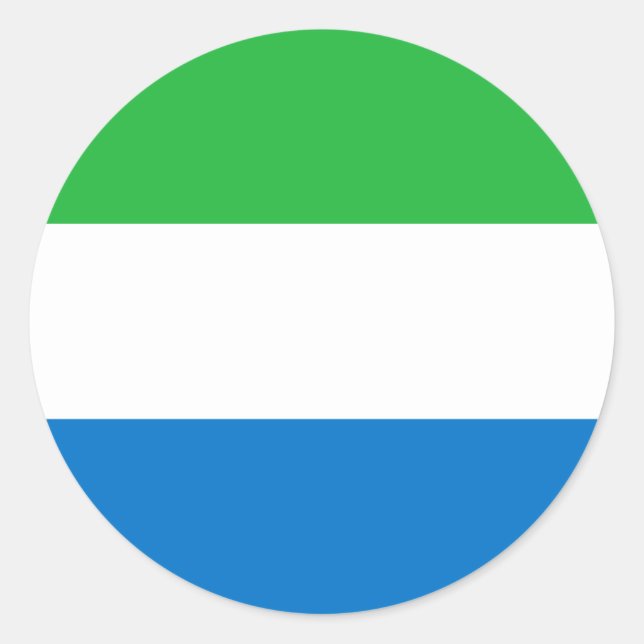 Adesivo Bandeira da Serra Leoa (Frente)