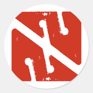 Adesivo bandeira da seta da caverna