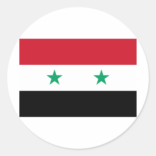 Adesivo Bandeira da Síria (Frente)