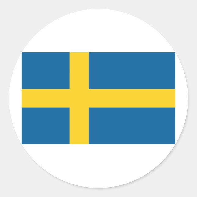 Adesivo Bandeira da Suecia (Frente)