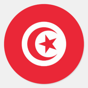 Adesivo Bandeira da Tunísia
