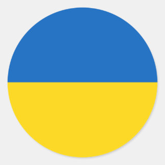 Adesivo Bandeira da Ucrânia