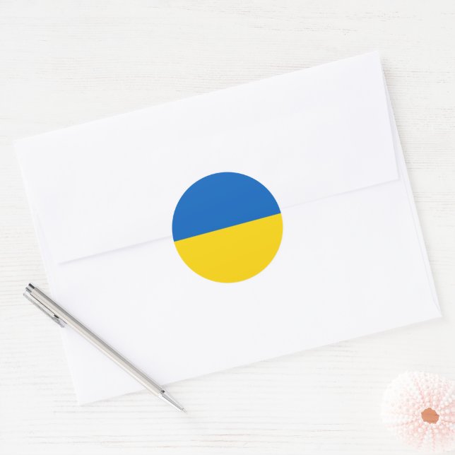 Adesivo Bandeira da Ucrânia (Envelope)