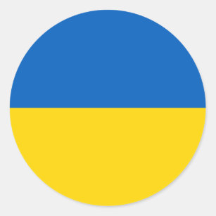 Adesivo Bandeira da Ucrânia