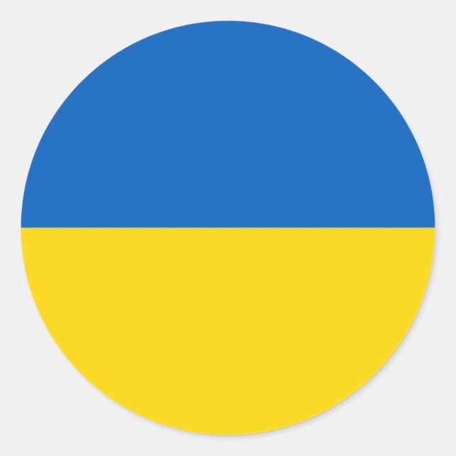Adesivo Bandeira da Ucrânia (Frente)