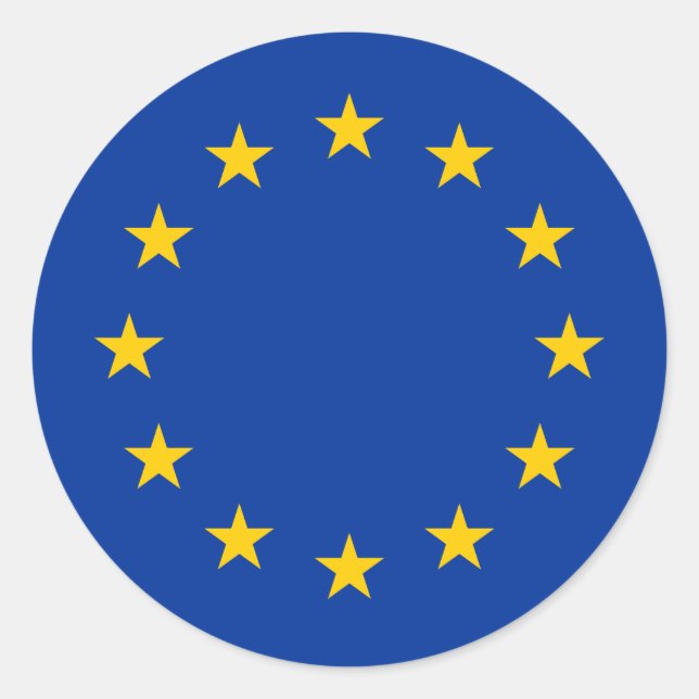 Adesivo Bandeira da União Europeia (Frente)