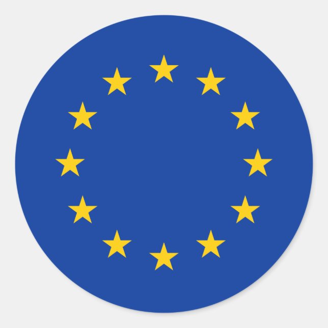 Adesivo Bandeira da União Europeia (UE) (Europa) (Frente)