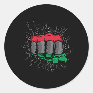 Adesivo Bandeira da União Pan-Africana Punho Mês da Histór
