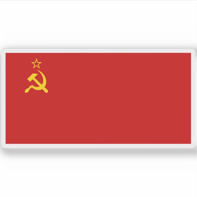 Adesivo Bandeira da União Soviética (1924-1936) (Frente)