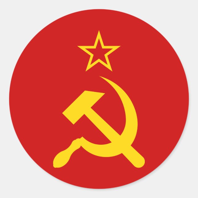 Adesivo Bandeira da URSS - Bandeira da União Soviética (Frente)
