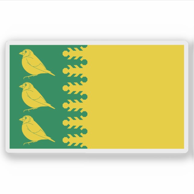 Adesivo Bandeira da vila de Finchfield, Inglaterra (Frente)