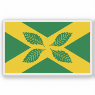 Adesivo Bandeira da vila de Four Elms, Inglaterra