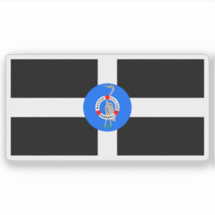 Adesivo Bandeira da vila de Malpas, Cornwall, Inglaterra