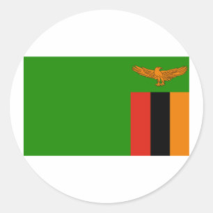 Adesivo Bandeira da Zâmbia