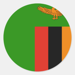 Adesivo Bandeira da Zâmbia