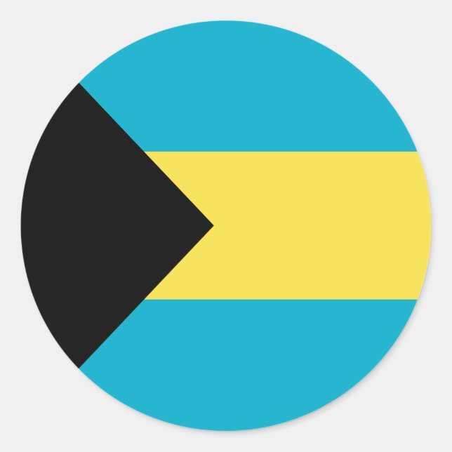 Adesivo Bandeira das Bahamas (Frente)