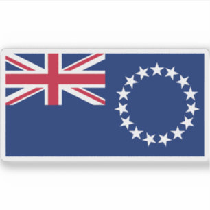 Adesivo Bandeira das Ilhas Cook, Nova Zelândia
