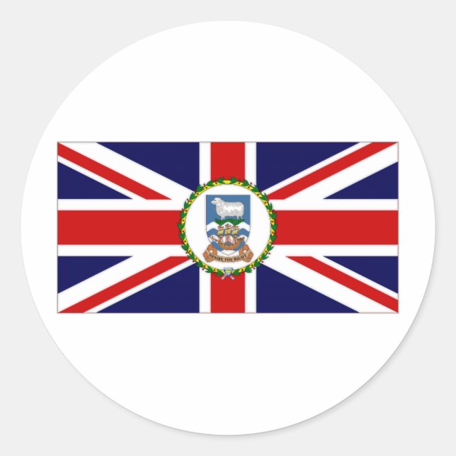 Adesivo Bandeira das Ilhas Falkland (Frente)