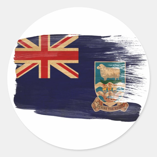 Adesivo Bandeira das Ilhas Falkland (Frente)