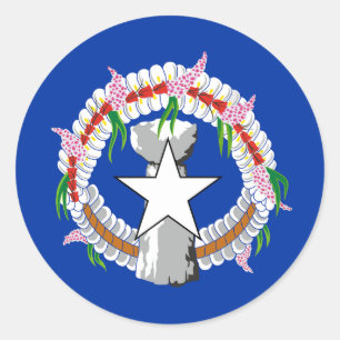 Adesivo Bandeira das Ilhas Marianas Nortes