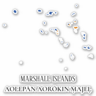 Adesivo Bandeira das Ilhas Marshall