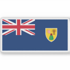 Adesivo Bandeira das Ilhas Turcas e Caicos