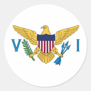 Adesivo Bandeira das Ilhas Virgens dos EUA