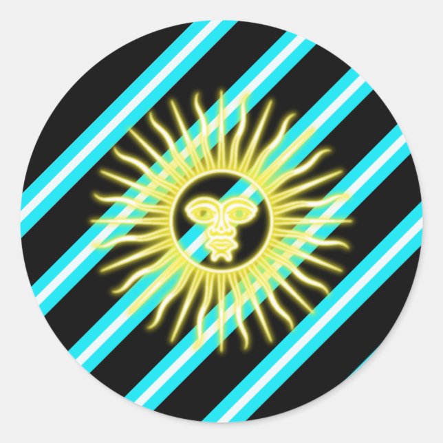 Adesivo Bandeira das listras argentinas (Frente)