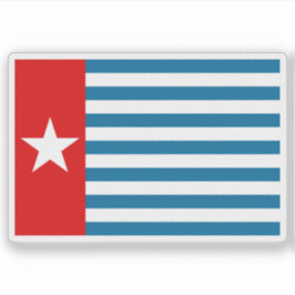 Adesivo Bandeira das pessoas da Papuásia Ocidental, Papuás