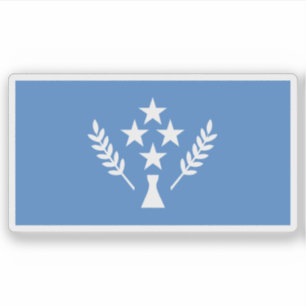 Adesivo Bandeira das pessoas kosraeanas, Micronésia, Oceân
