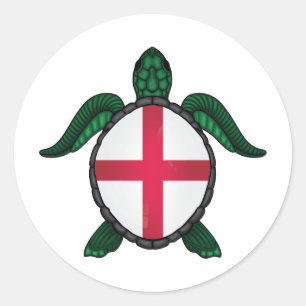 Adesivo bandeira das tartarugas marinhas da Inglaterra
