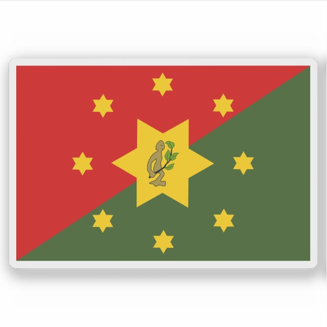 Adesivo Bandeira das Terras Altas do Leste, Papua-Nova Gui (Frente)