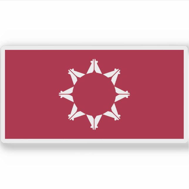 Adesivo Bandeira das tribos nativas americanas Sioux, EUA (Frente)