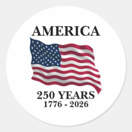 Adesivo Bandeira de 250 Anos da América