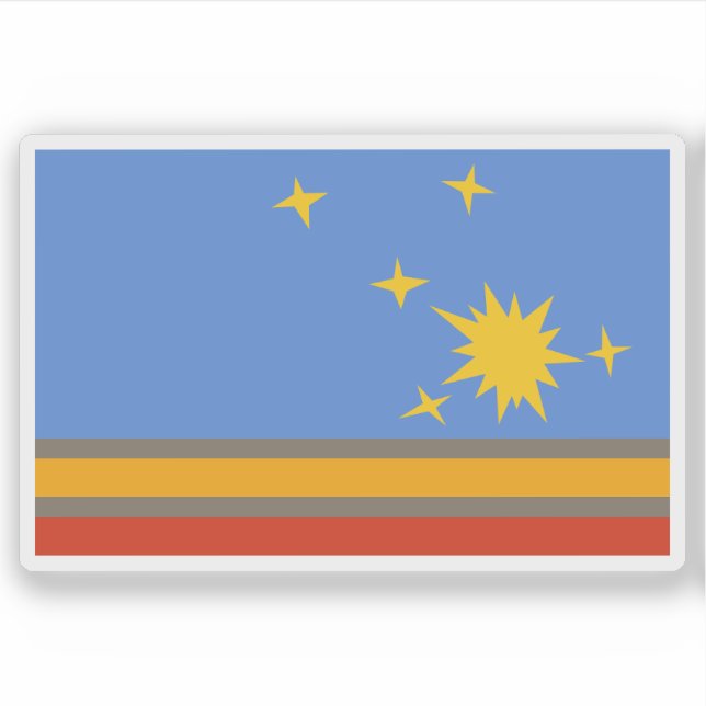 Adesivo Bandeira de Adolfo González Chaves partido (Frente)