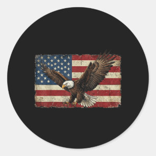 Adesivo Bandeira de Águia Patriótica Americana EUA América